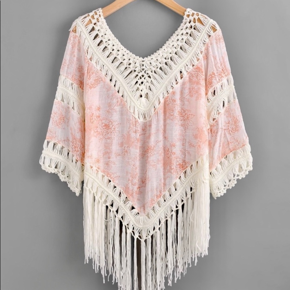 Boho Crochet Poncho